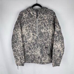 NWT Burton Amora Insulated Hooded Snowboard 1/2 Zip Jacket Gray/White Wavveess M